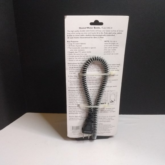 Farm Innovators Model HRB-20 Heated Water Bottle 32 Ounce - Picture 2 of 4